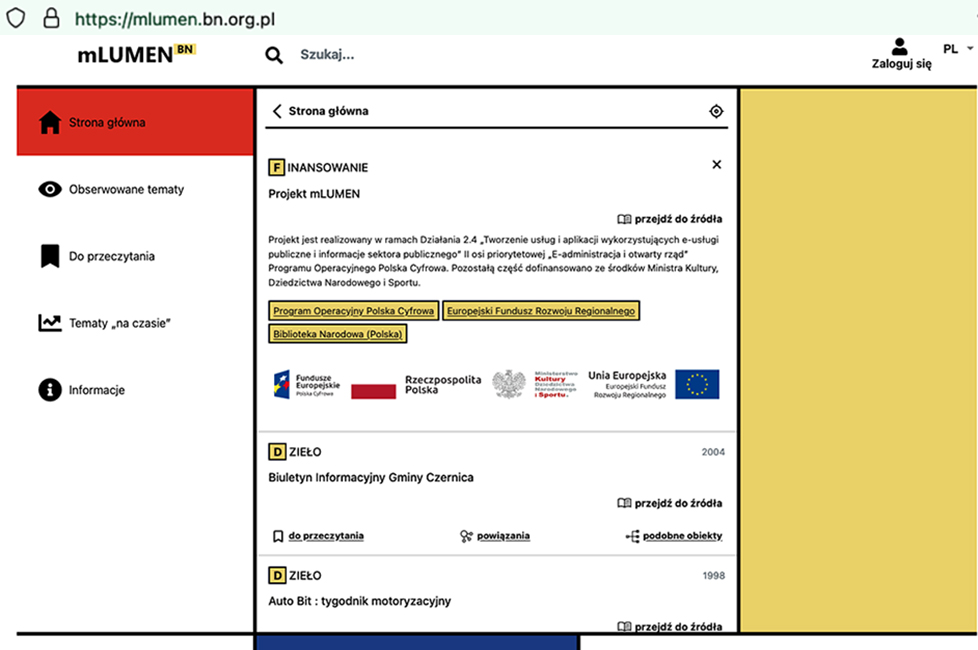 mLumen – nowa aplikacja Biblioteki Narodowej