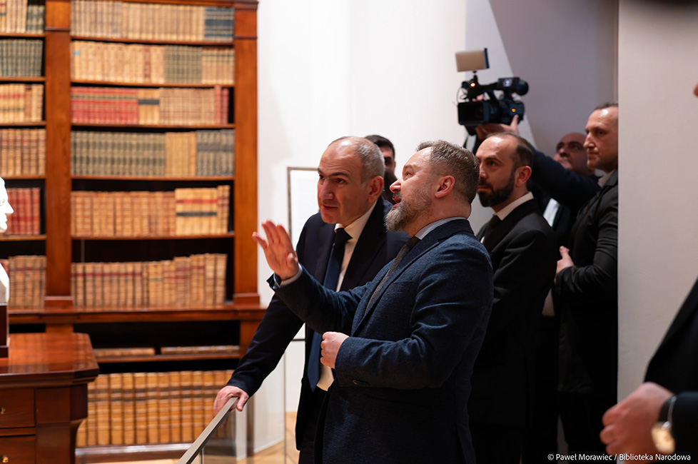 Premier Armenii w&nbsp;Bibliotece Narodowej. Wizyta w&nbsp;Pałacu Rzeczypospolitej