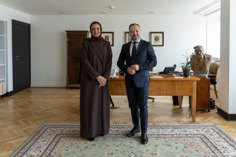Delegacja House of Wisdom z&nbsp;Szardży w&nbsp;Bibliotece Narodowej