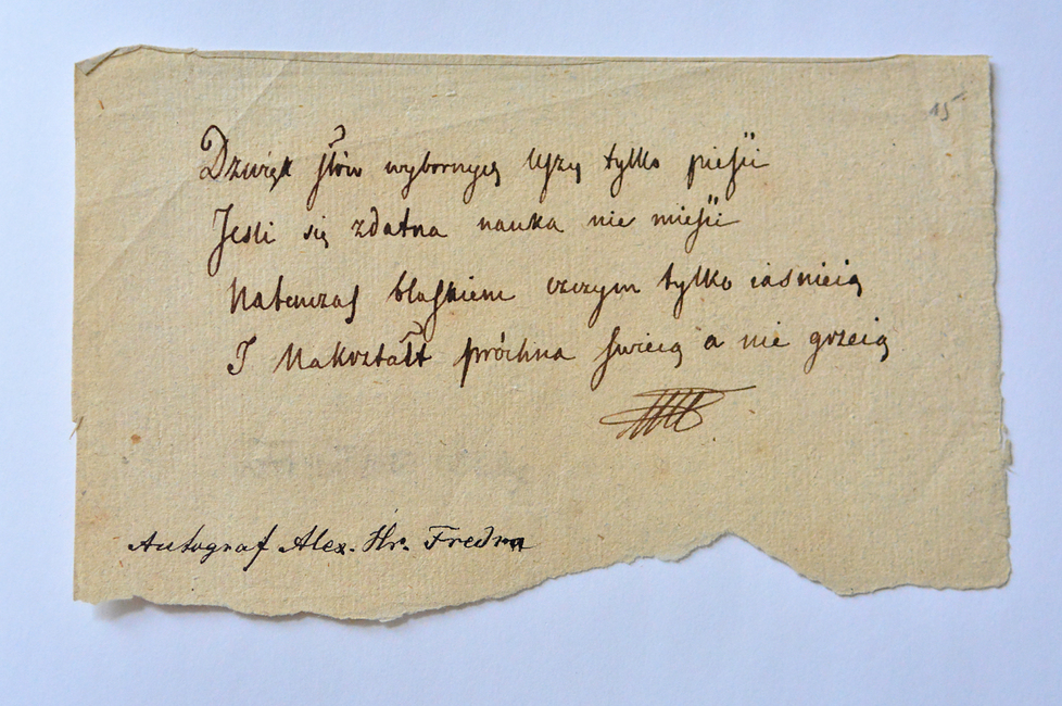 150. rocznica śmierci Aleksandra Fredry