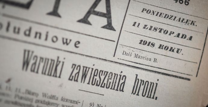 Powiększ obraz: „Nowa Gazeta” z 11 listopada 1918 roku