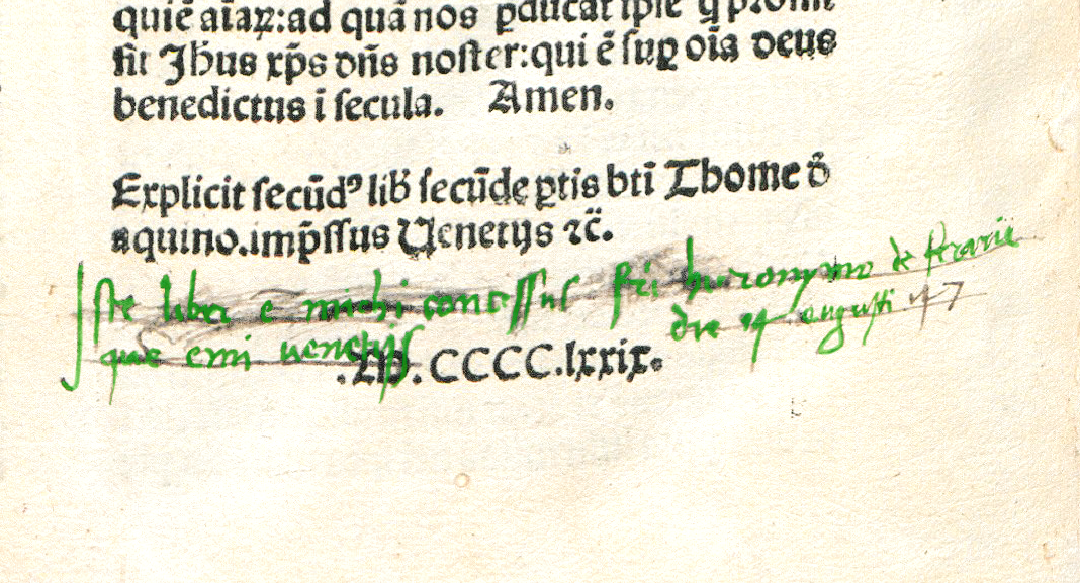 Zaznaczony podpis Savonaroli